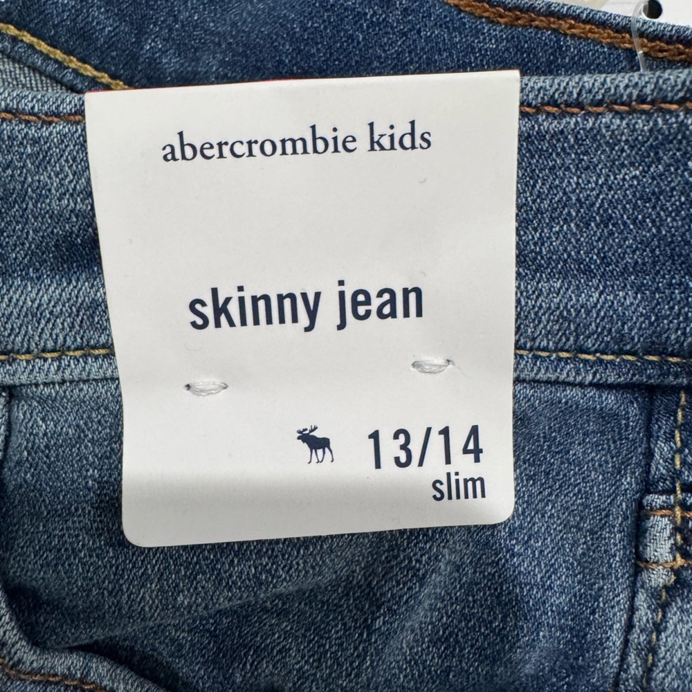 3 Pairs Of Abercrombie Kids Blue Skinny Jeans for $65 - Picture 2 of 3